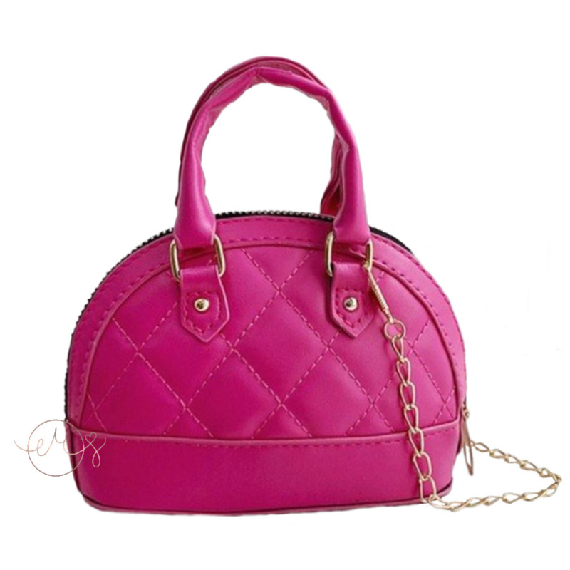 Handtas/Schoudertas dark pink